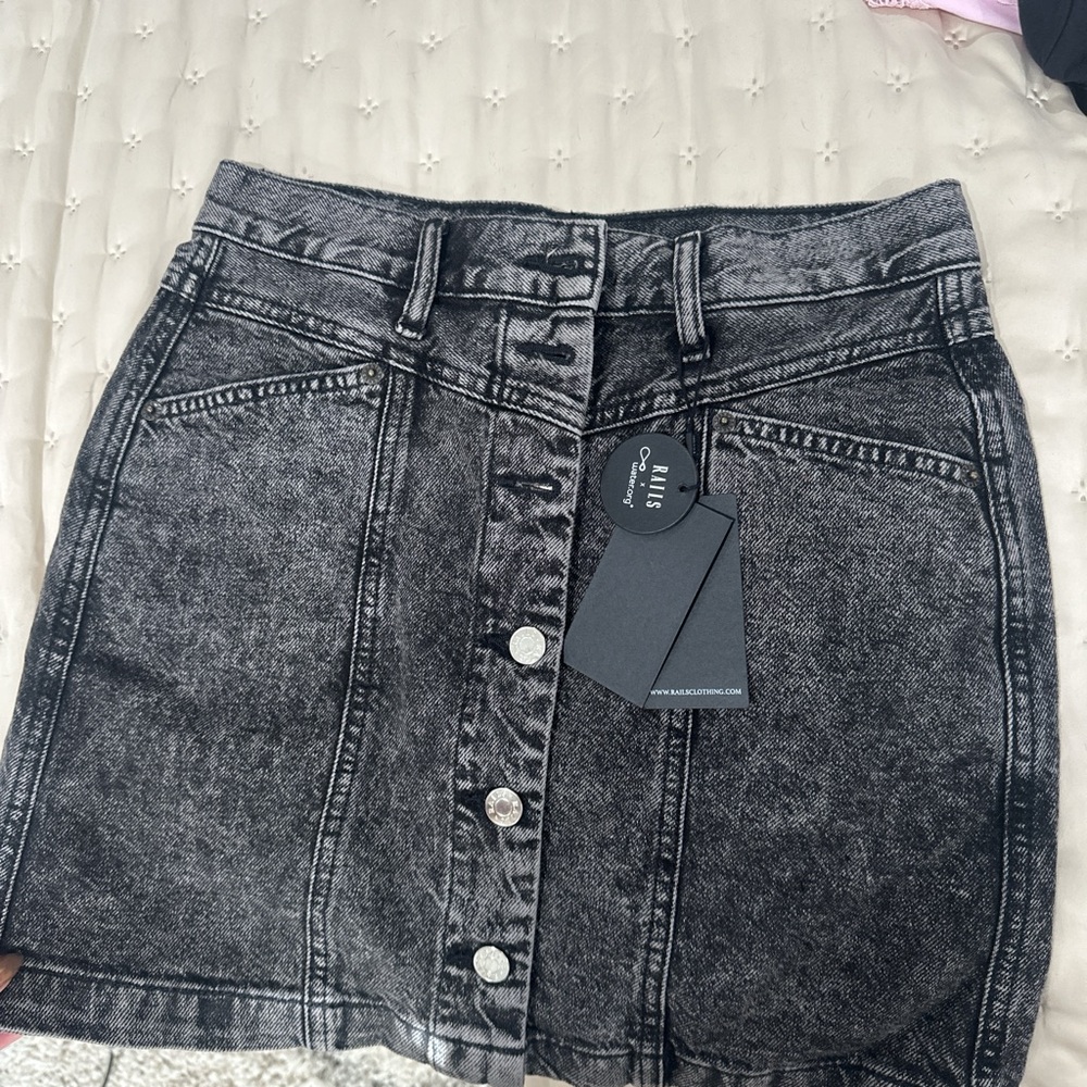RAILS mini denim skirt